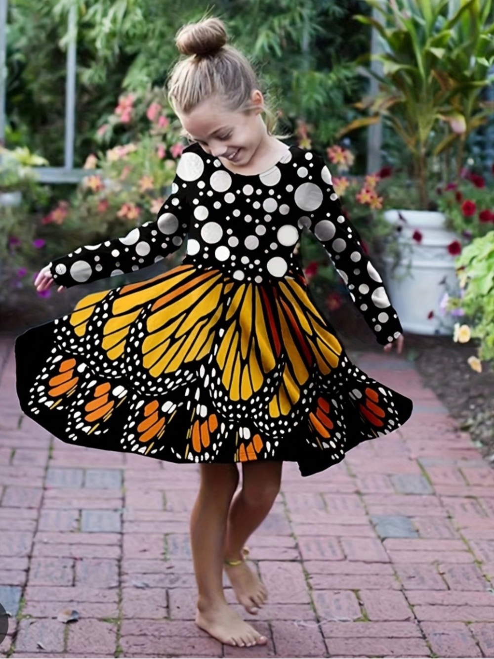 NWOT Monarch Butterfly Twirl Dress